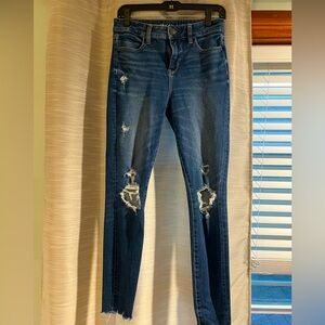 American Eagle Distressed High Rise Jeggings